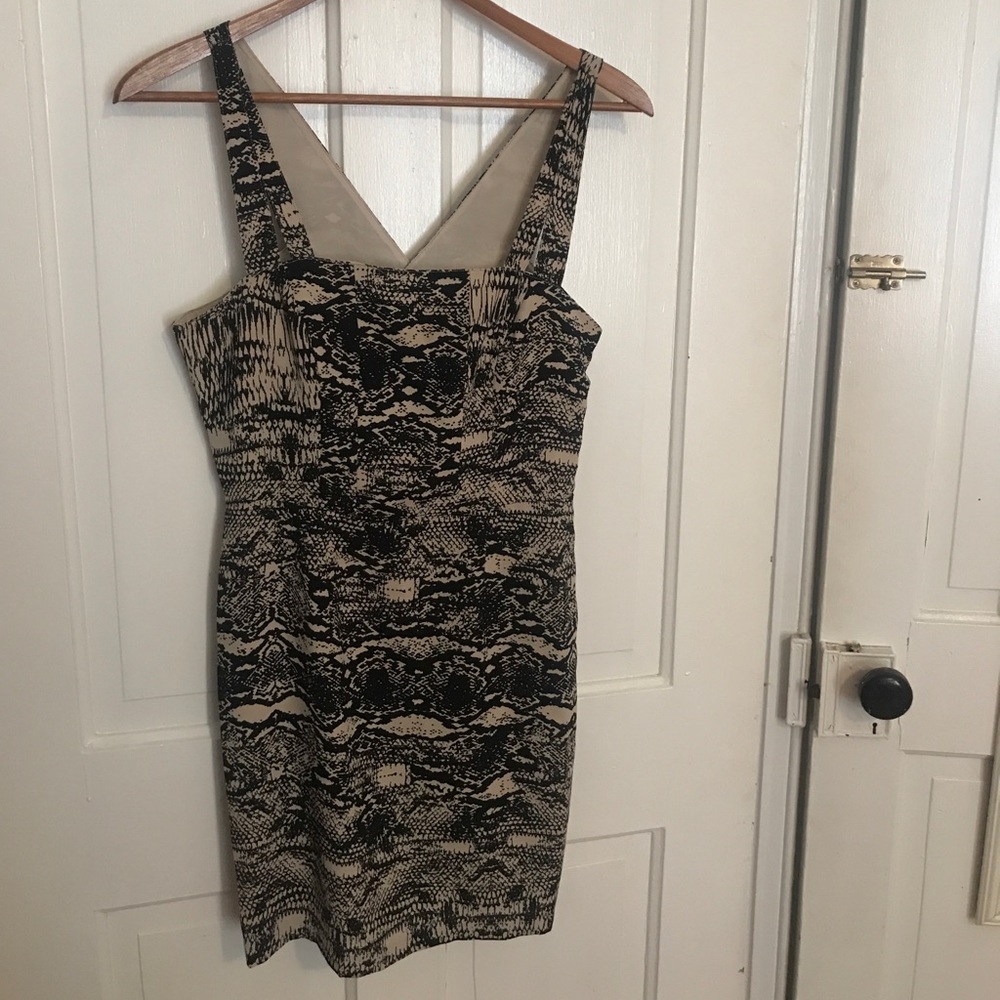 Snake skin print dress